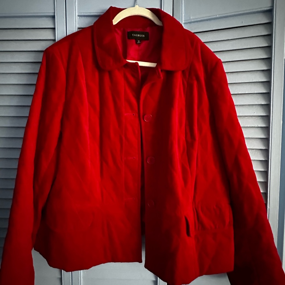 Women’s Talbots velour jacket